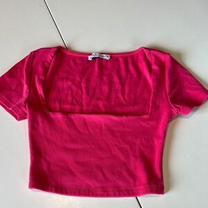 Zara Fuchsia Cropped Top